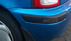 photo of bumper scuff